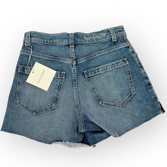 Favorite Daughter NWT The Jordie Super High Waist Cutoff Denim Shorts size 24 - Picture 4 of 9
